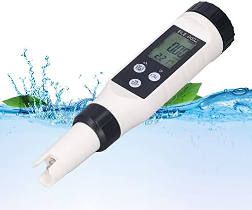 מד חומציות דיגיטלי למים, בודק חומציות 2 ב-1 בודק איכות מים ברמת דיוק גבוהה 0.5 בדיקת רגישות
