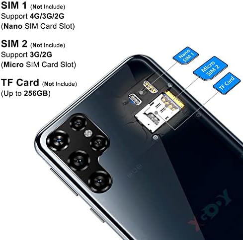 Xgody טלפון סלולרי לא נעול x60, 6.0 אינץ 'אנדרואיד 9.0 סמארטפון מערכת הפעלה, 2022 חדש 4G SIM כפול המתנה טלפונים