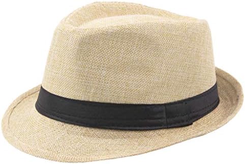 כובעי פדורה קלאסיים קצרים שופע פנמה כובע כובע ג'אז לגברים אביזרי תלבוש