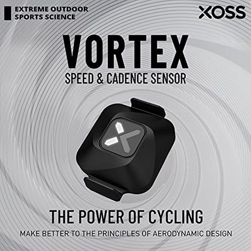קדנס וורטקס XOSS/Speed ​​Sensor ANT+/Bluetooth 4.0, חיצוני/מקורה אלחוטי IPX7 מצבים כפולים חיישן מחשב סלד מחשב
