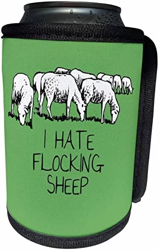 3ROSE אני שונא טקסט כבשים נוהרים תחת איור עדר - יכול לעטוף בקבוק קיר יותר