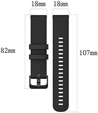 פס שעון סיליקון DASEB עבור 20 ממ 22 ממ צמיד החלפת רצועה אוניברסלית תואם לרוב השעונים עם רצועות 22 ממ