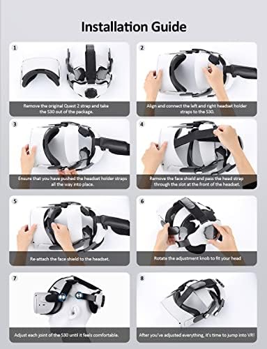 רצועת ראש Nexigo ל- Oculus Quest 2, החלפה לרצועת עילית, רצועת ראש מתכווננת, תמיכה מוגברת ואיזון, הפחתה לחץ