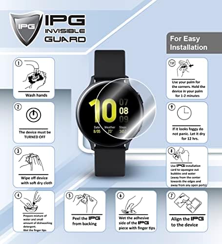IPG עבור Garmin Marq® Adventerer-Athlete-Golfer-Captain-Avation-Avate Smartwatch מגן מסך בלתי נראה