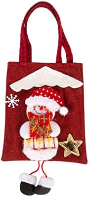 שקיות אחסון לתיק שמיכות תיק תיק ארוך רגל תלת מימד תלת מימד שקית ממתקים לחג המולד.