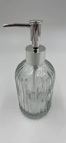 2 מארזים מכשירי סבון נוזלים למילוי מזכוכית למשטח השיש, המטבח או האמבטיה