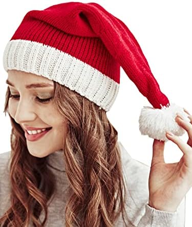 כובעי גולגולת סרוגים של ורדוסה כובע כפת חג המולד