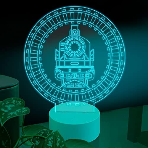 מנורת שולחן LED קרוסלה של אמבסון, משחקי משחק מהנה של פארק רכיבה על סוסים, צלחת זכוכית אקרילית אפקט אפקט