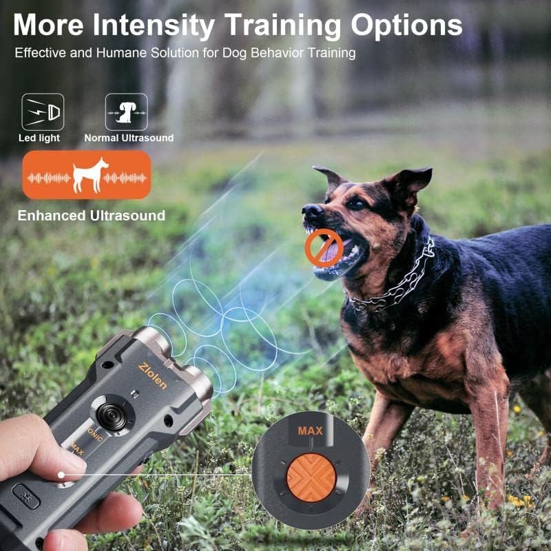 מכשירי נביחות נגד כלבים של זלולן - 2023 מכשירי בקרת נביחות משופרים בגובה 40 רגל מרתיעים להפסיק לנבוח מתקן
