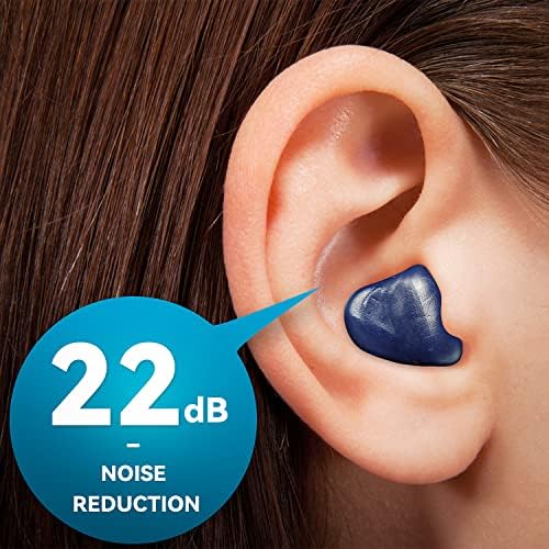 תקעי אוזניים סיליקון רכים 8 פייר, NRR20DB אטמי אוזניים מעוצבים לשינה, שחייה, נחירות, נסיעות, קונצרטים,