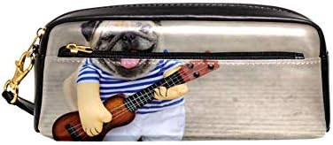 אינדי מוסיקאי גיטריסט פאג כלב פאוץ מקרה נשים איפור עור מפוצל קוסמטי שקיות ילדים בית ספר נייד נייח עיפרון