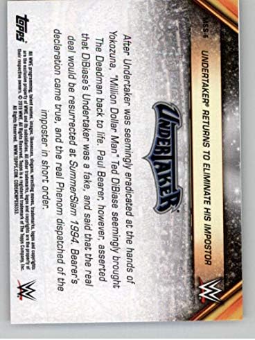 2019 Topps WWE Summerslam Mr. Summerslam MSS-6 8/29/94 הקברן חוזר לחסל את כרטיס המסחר ההיאבקות