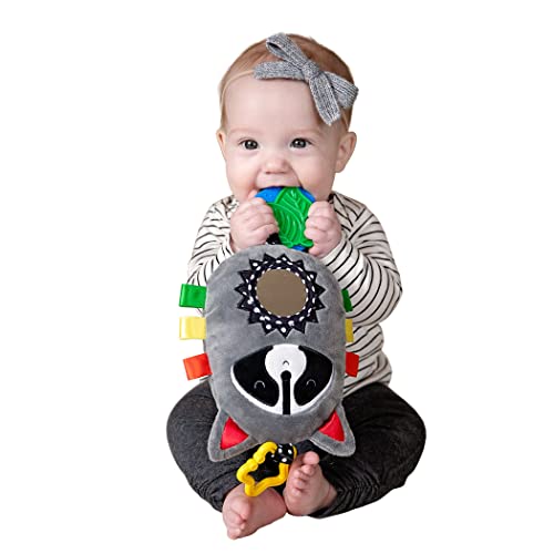 צעצוע פעילות דביבון של קליאני סקוויש אנד פליי-צעצוע לתינוק למידה רב חושית-צעצוע לעגלה, צעצוע