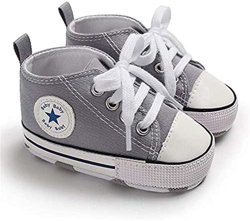 תינוק בני בנות כוכב גבוהה למעלה נעל רך אנטי להחליק בלעדי יילוד תינוקות ראשון הליכונים בד ג ' ינס נעליים