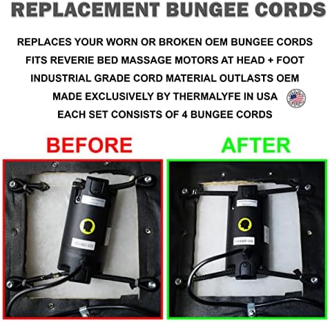 Thermalyfe 4-חבילות החלפת כבלי באנג'י למנועי רטט ממונעים ראש ומנועי כף הרגל