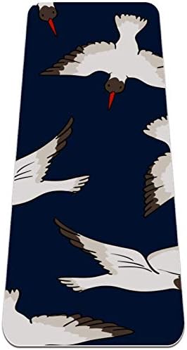 סיבזה לבן ציפור עף חיל הים רקע פרימיום עבה יוגה מחצלת ידידותי לסביבה גומי בריאות & מגבר; כושר החלקה מחצלת