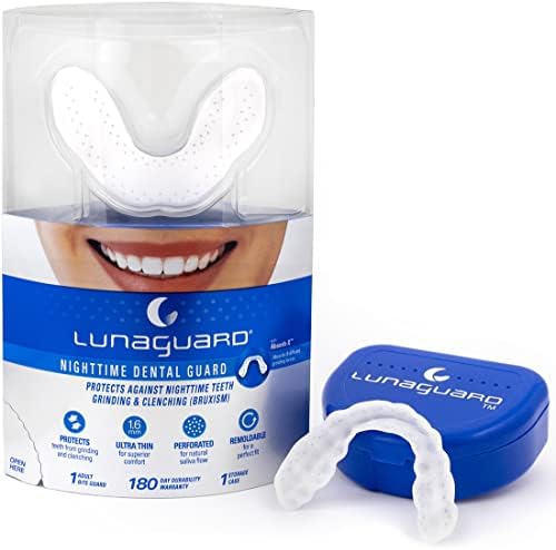 Lunaguard שומר שיניים לילה - שומר פה נוח לברוקסיזם - הגנה מצוינת בהתאמה אישית לטחינת שיניים וללסת קמצוץ בתוספת