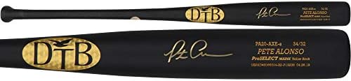 פיט אלונסו ניו יורק מטס חתימה על חתימה על זנב זנב דגם משחק דגם - עטלפי MLB עם חתימה