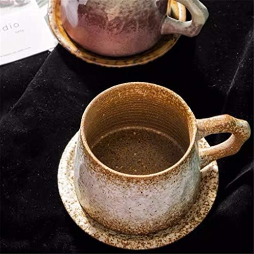 Wionc כוס קפה בעבודת יד צלוחית רטרו רטרו סטיונר אחר הצהריים סט תה כוס כוס סגנון יפני