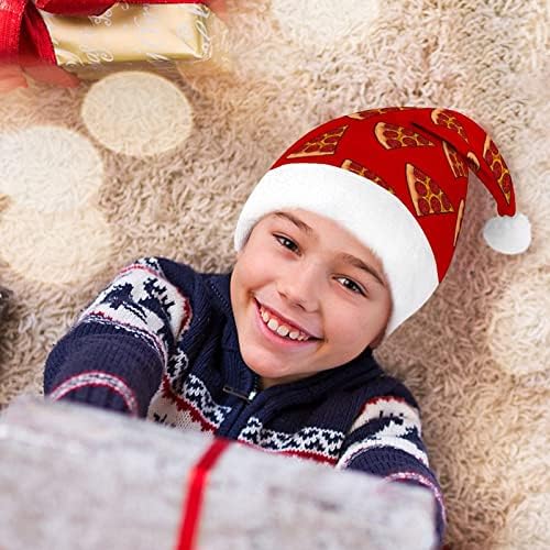 פפרוני פיצה חג המולד סנטה כובע עבור אדום חג המולד כובע חג טובות חדש שנה חגיגי ספקי צד