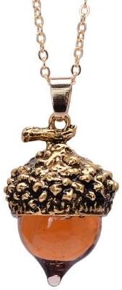 הרלקס צנובר למעלה תליון עתיק ברונזה כסף זהב מצופה טיפת מים זכוכית צנובר אלון תליון שרשרת לנשים מתנה