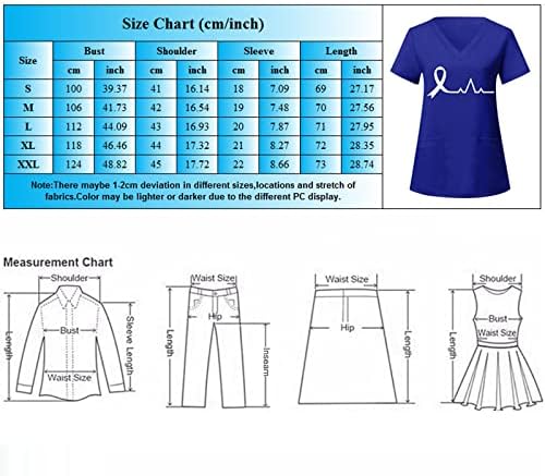 חולצות אטומיות לנשים שרוול קצר שרוול V מודפס עליון מוביל חולצה חולצות חולצות עם כיסים