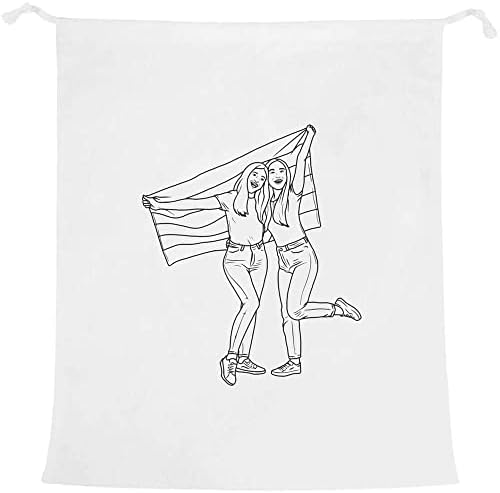 אזידה 'בנות מחזיק דגל' כביסה / כביסה / אחסון תיק