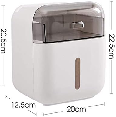 קופסת רקמות אמבטיה של SMLJLQ, מחזיק נייר טואלט, מגש שירותים, צינור נייר אטום למים נטול אגרוף