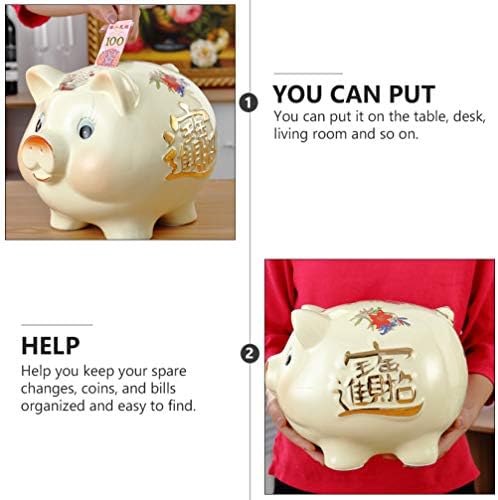 צעצועים לעיצוב וינטג 'מתנות לילדים מתנות עיצוב חזירים מקסים חוסך סיר קרמיקה סיר סיר מטבע בנק לילדים מתנות לילדים