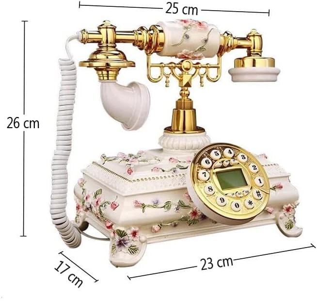 Trexd וינטג 'טלפונים עתיקים שרף טלפון טלפוני בעבוד