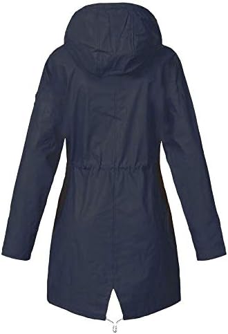 מעיל גשם עמיד למים לנשים משקל קל משקל ארוך שרוול ארוך עמיד למים מעיל ספורט בגדי ספורט מרוכס