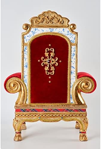 האוסף של קתרין 2022 פסלון כיסא סנטה צ'ינואיסרי, 14.75 x8 x20