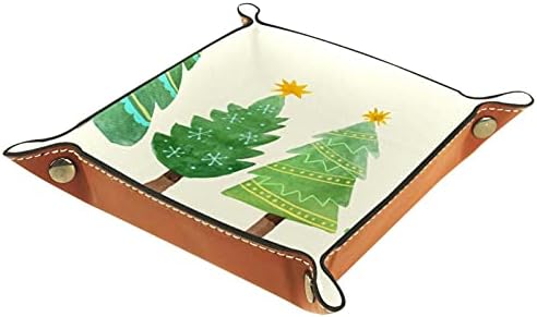 אוסף עץ חג המולד מצויר ביד-01 לטיולי טיול ביתי בר קפה קופסת אחסון מעשית