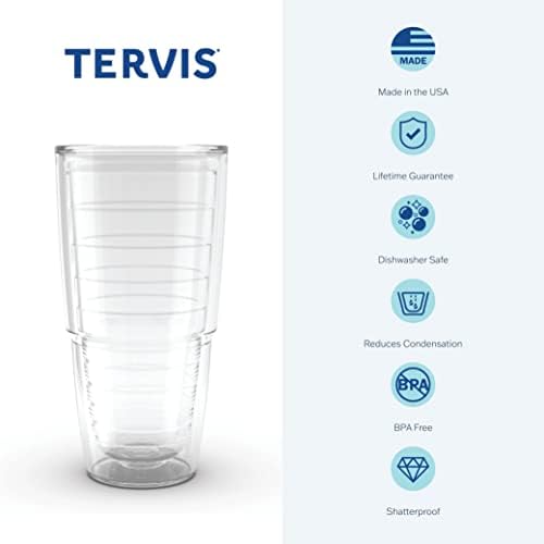 פיל רפובליקני TERVIS תוצרת ארהב כוס נסיעות כוסות כוסות כפולה מקוונות שומרות על שתייה קרה וחמה, 24oz,
