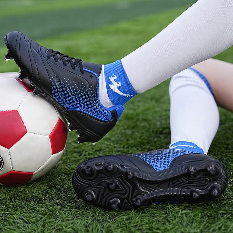 נעלי כדורגל של ליזרה לבנים בנות כדורגל סוליות בנים בנים ילדים אתלטי נעלי כדורגל חיצוניות חיצוניות