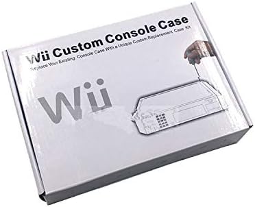 החלפה חדשה מארז כיסוי מעטפת דיור מלא עם אביזרי מדבקות כפתורים עבור קונסולת Wii של נינטנדו- כחול