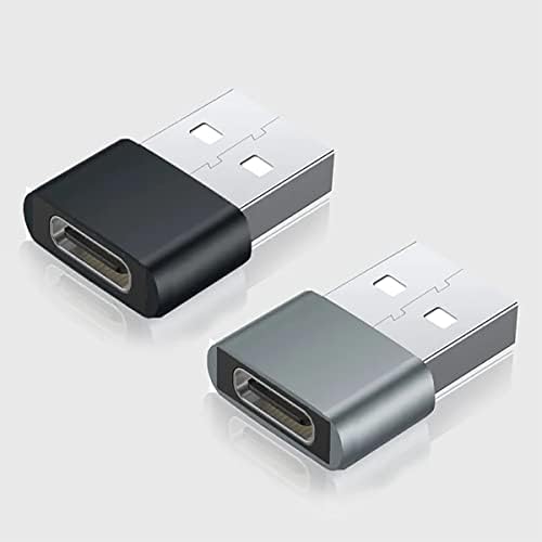 USB-C נקבה ל- USB מתאם מהיר זכר התואם את Samsung Galaxy Note 21 עבור מטען, סנכרון, מכשירי OTG כמו מקלדת, עכבר,
