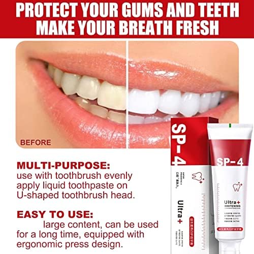 Yayashi SP-4 משחת שיניים, SP-4 מבהיר משחת שיניים משחת שיניים נשימה טרייה, כל החיוכים-התבהרות והסרת משחת שיניים,