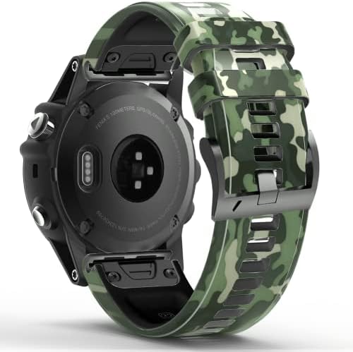 Bdnjn 26 22 ממ רצועות שעון מהירות מהירות עבור Garmin Fenix ​​7 7x Epix Silicone Easyfit להקת כף היד עבור