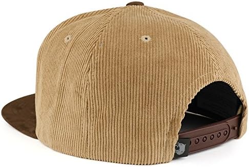 טרנדי הלבשה חנות רגיל קורדרוי מרקם זמש שטוח ביל סנאפבק כובע