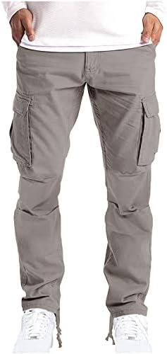 מכנסי מטען ארוכים לגברים מכנסי מטען עבודה ללבוש קרב מטען בטיחות 6 מכנסיים מלאים מכנסיים אלסטיים
