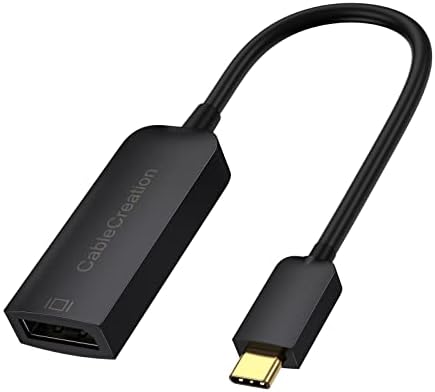 חבילה של CableCreation - 2 פריטים: USB C ל- DP מתאם + USB C ל- DVI מתאם DVI