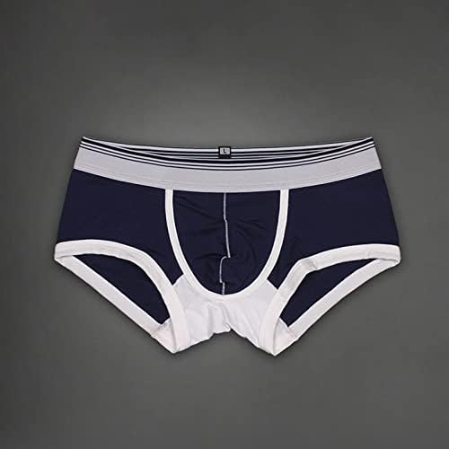 BMISEGM תחתוני כותנה גברים תחתוני אופנה תחתונים מכנסיים קצרים של גברים סקסים תחתונים תחתונים מודפסים רגל שטוחה