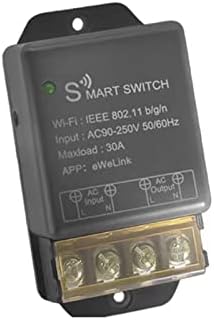 Woroly App 30a 1 Chetnel Wifi כוח גבוה, מתג מפסק חכם, AC 110V 220V קלט ממסר אלחוטי, שלט רחוק 2.4GHz