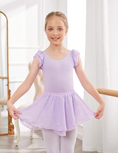 ZACLOTRE 3 חבילות בנות חצאיות בלט חצאית ריקוד גלישת שיפון לפעוטות/ילדים/בגדי ריקוד לילדות קטנות