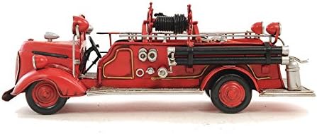 עבודות יד מודרניות ישנות 1938 מנוע כיבוי אש פורד אספנות, 1: 40 סולם, אדום