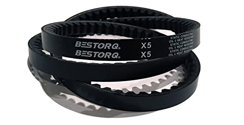 BestorQ 8VX1000 BELT V גומי, קצה גולמי/מכוסה, שחור, 100 אורך x 1 רוחב x 0.96 גובה, חבילה של 10