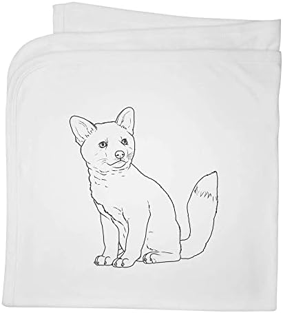 Azeeda 'Fox Cub' שמיכה/צעיף כותנה כותנה