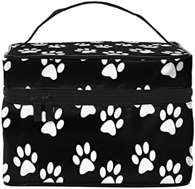 תיק קוסמטי של כלב קוסמטיקה איפור נייד קופסא קופסת טיול תיבת טיול טיול