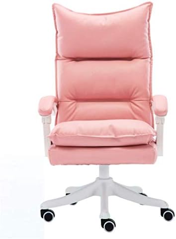 פשטות יצירתית נוחה כיסא מנהלי גב גבוה, כיסא מחשב כרית כרית עבה מתכווננת כיסא משרדי ארגונומי משענת